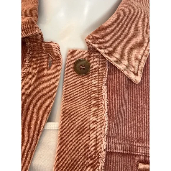 PEACH LOVE CALIFORNIA Awesome corduroy oversized top S M L - Picture 6 of 6